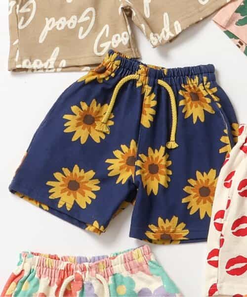 ★SALE★イロイロ柄ハーフパンツ  4分丈