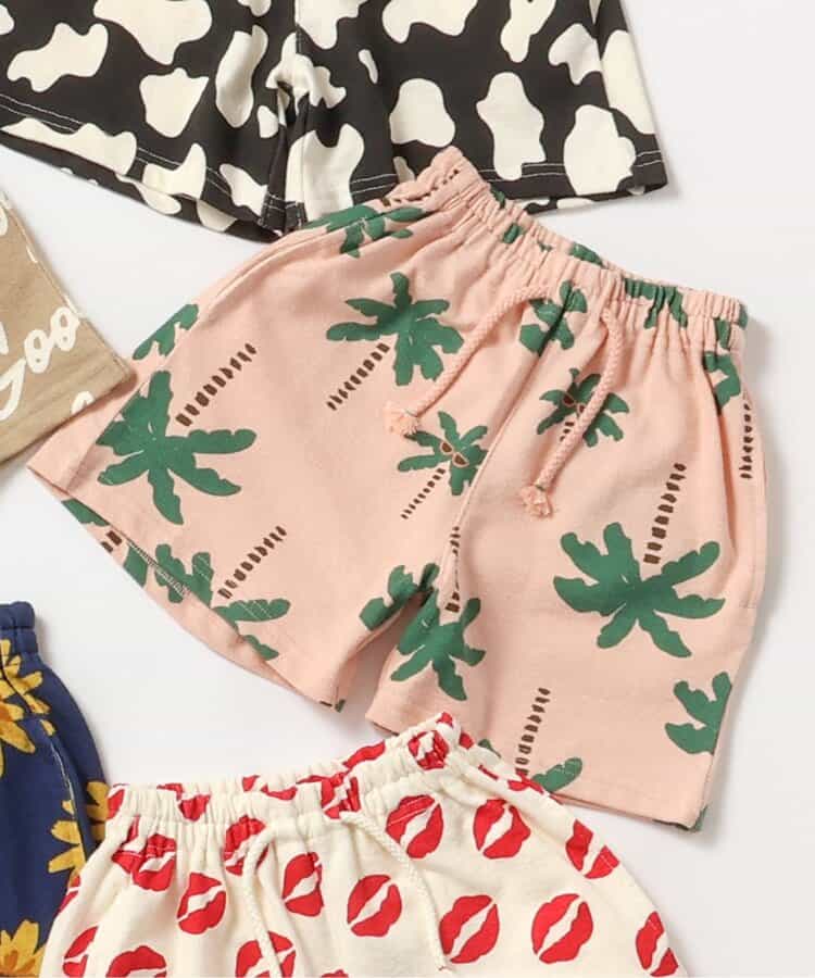 ★SALE★イロイロ柄ハーフパンツ  4分丈