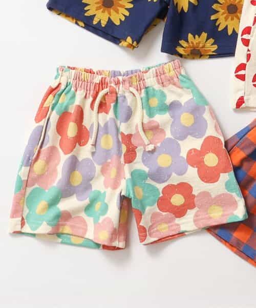 ★SALE★イロイロ柄ハーフパンツ  4分丈