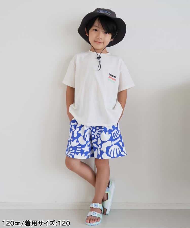 ★タイムセール★イロイロ柄ハーフパンツ  4分丈_907631
