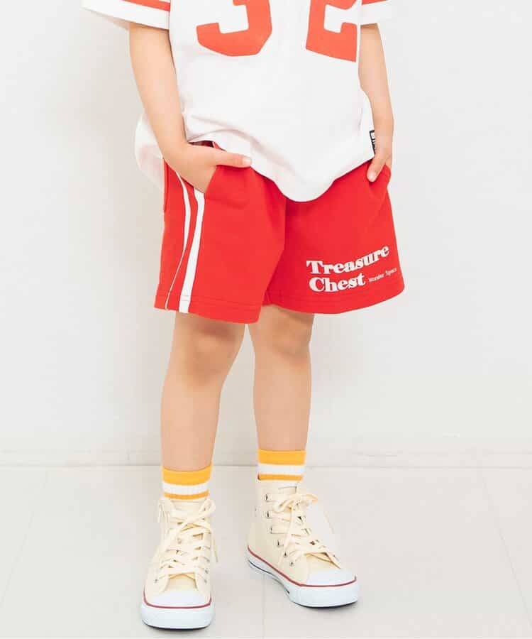 楽しいバリエーション　ラインハーフパンツ（セットアップ可）
