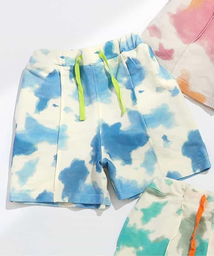 ★SALE★タイダイハーフパンツ  4分丈