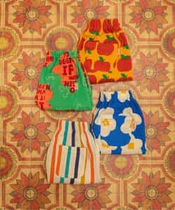 ★SALE★【リンク】総柄カットソーハーフパンツ  5分丈_835718
