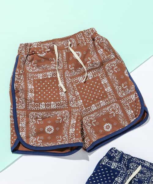 バンダナハーフパンツ（セットアップ可）  4分丈