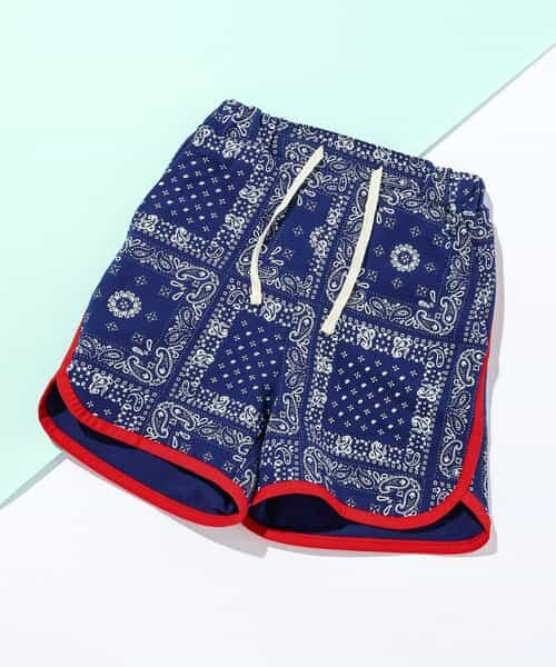 バンダナハーフパンツ（セットアップ可）  4分丈