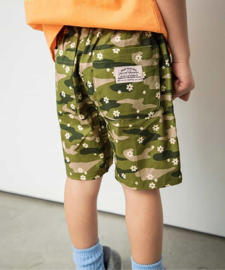 ウエストコードハーフパンツ  5分丈