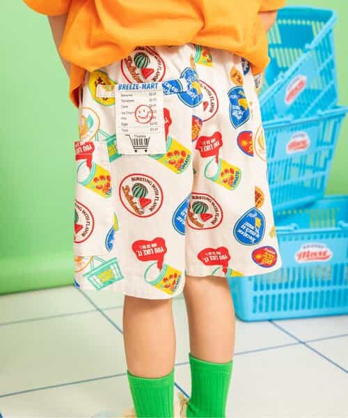 BREEZEMART　ワッペンハーフパンツ  5分丈