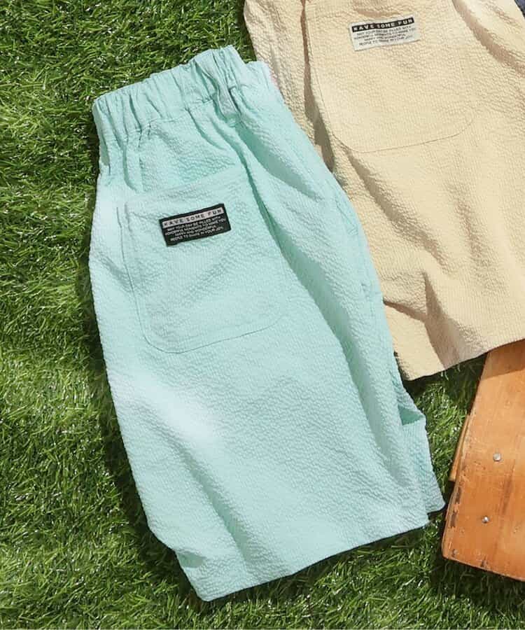 ★SALE★サッカータックハーフパンツ  5分丈