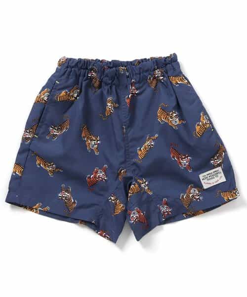 ★SALE★【UVカット/撥水加工】水陸両用総柄アクティブパンツ 4分丈