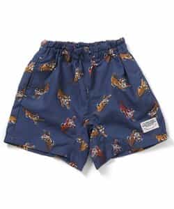 ★SALE★【UVカット/撥水加工】水陸両用総柄アクティブパンツ 4分丈