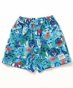 ★SALE★【UVカット/撥水加工】水陸両用総柄アクティブパンツ 4分丈