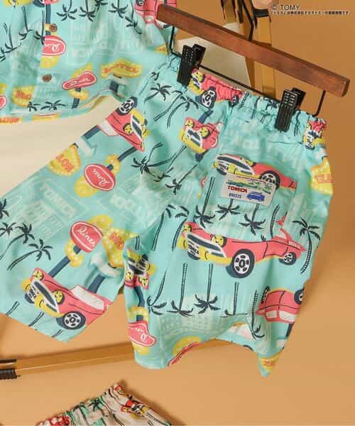 TOMICA×BREEZE アロハパンツ(セットアップ可)  5分丈