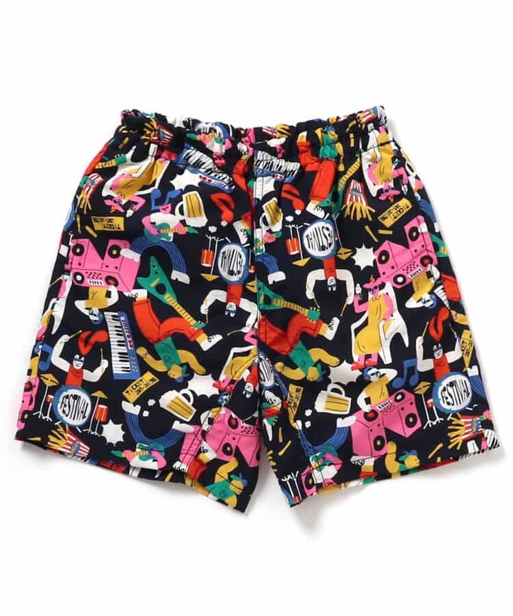 【UVカット/はっ水加工】水陸両用パンツ  4分丈