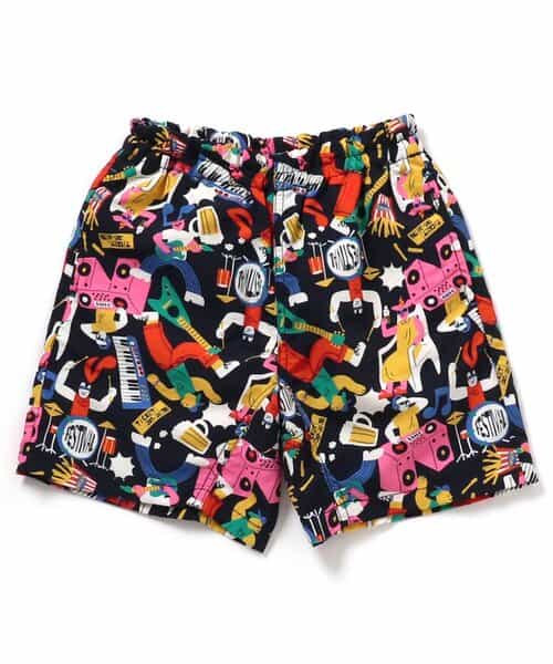 【UVカット/はっ水加工】水陸両用パンツ  4分丈