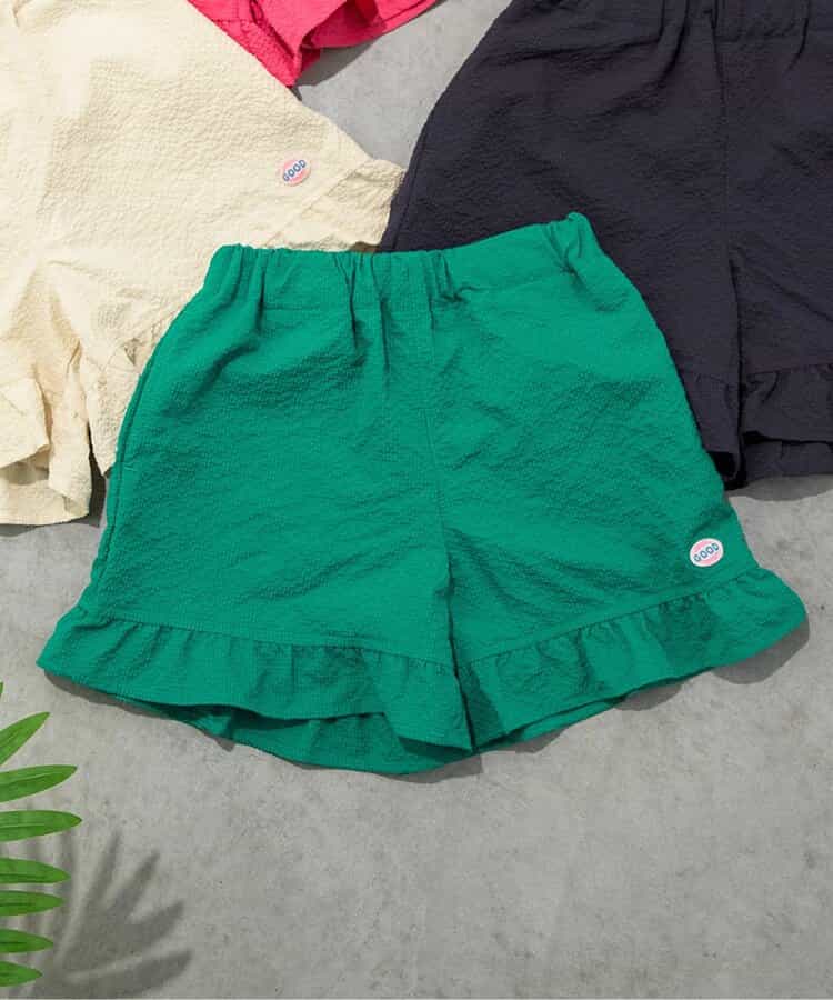 水陸両用フリルパンツ  ショート丈 UVカット 撥水