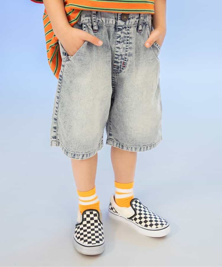 ☆4/28(火)お昼12:59まで3点10％OFF☆サマーエール 接触冷感デニムパンツ  6分丈