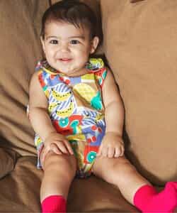 ★SALE★【トロピカルベイビー】総柄タンクロンパス