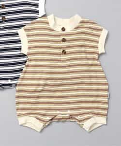 ★SALE★【Bpop】マルチボーダーロンパス