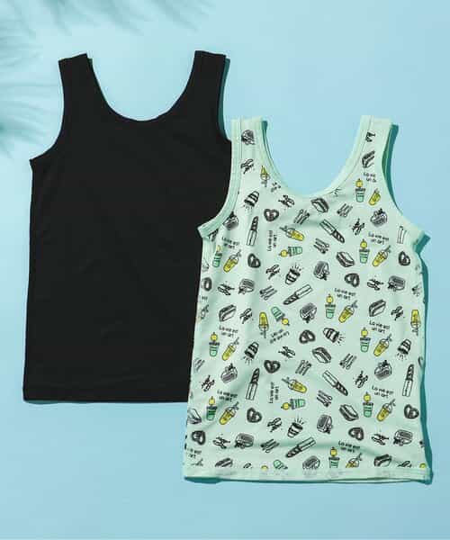 ★SALE★【前後着用OK】サマーエール 2Pセット タンクトップ肌着_メッシュ・通気性抜群