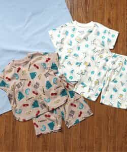 パジャマ20 Amazon | [プチバトー] 半袖パジャマ A0AAY ブルー/オフホワイト