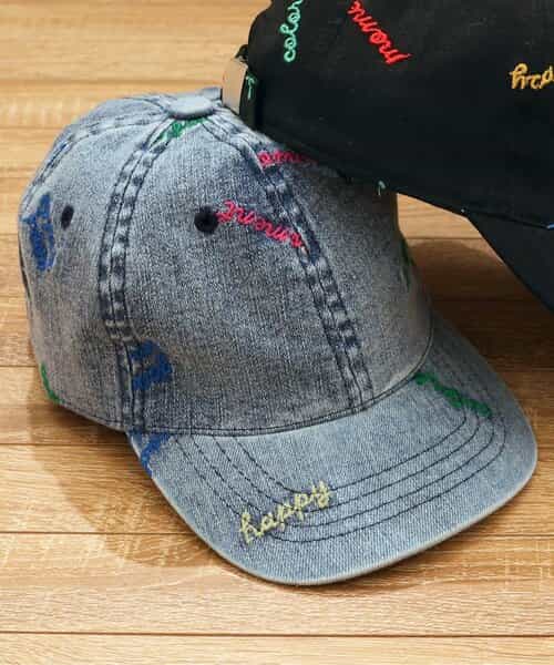 ロゴ刺繍キャップ_UVカット