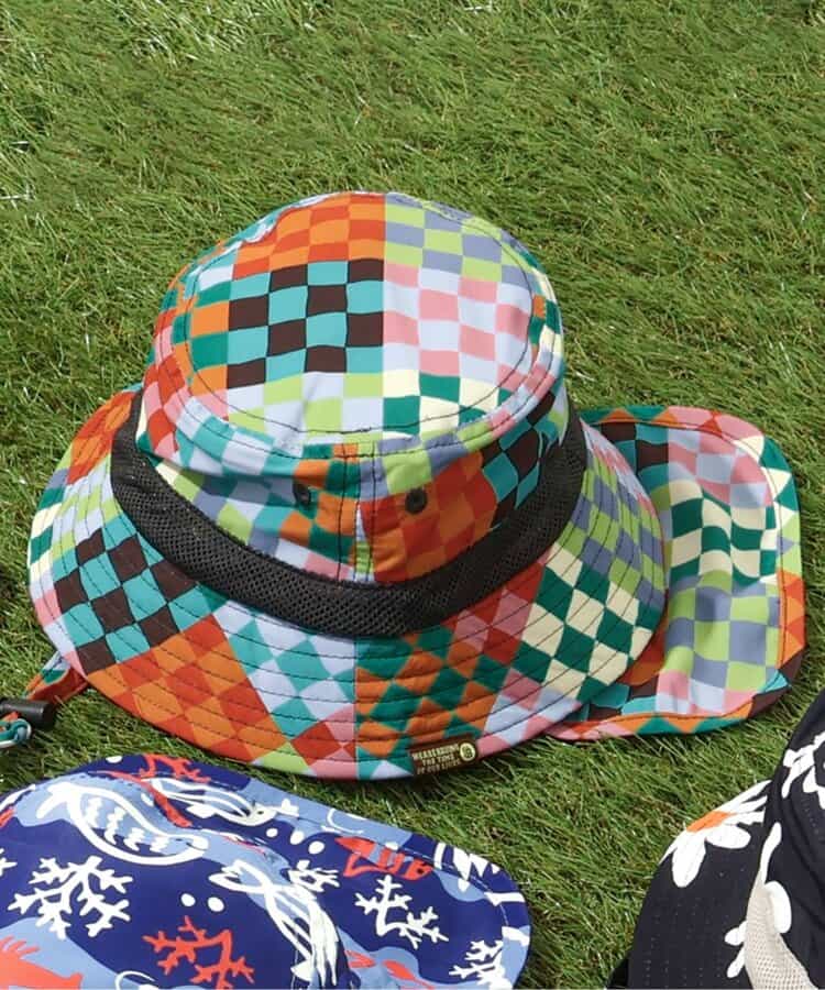 ★SALE★【UVカット】総柄アウトドアハット
