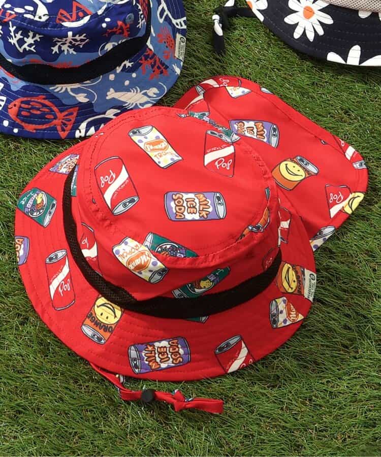 ★SALE★【UVカット】総柄アウトドアハット