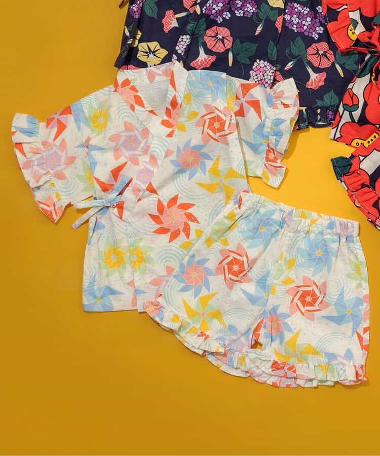 【予約】すっぽり着られる GIRLS甚平