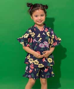 【すっぽり着られる】GIRLS甚平