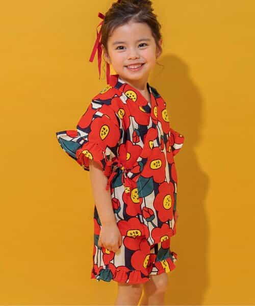 【予約】すっぽり着られる GIRLS甚平