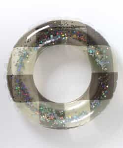 ★SALE★クリアチェック　リングフロート（ラメ）_うきわ