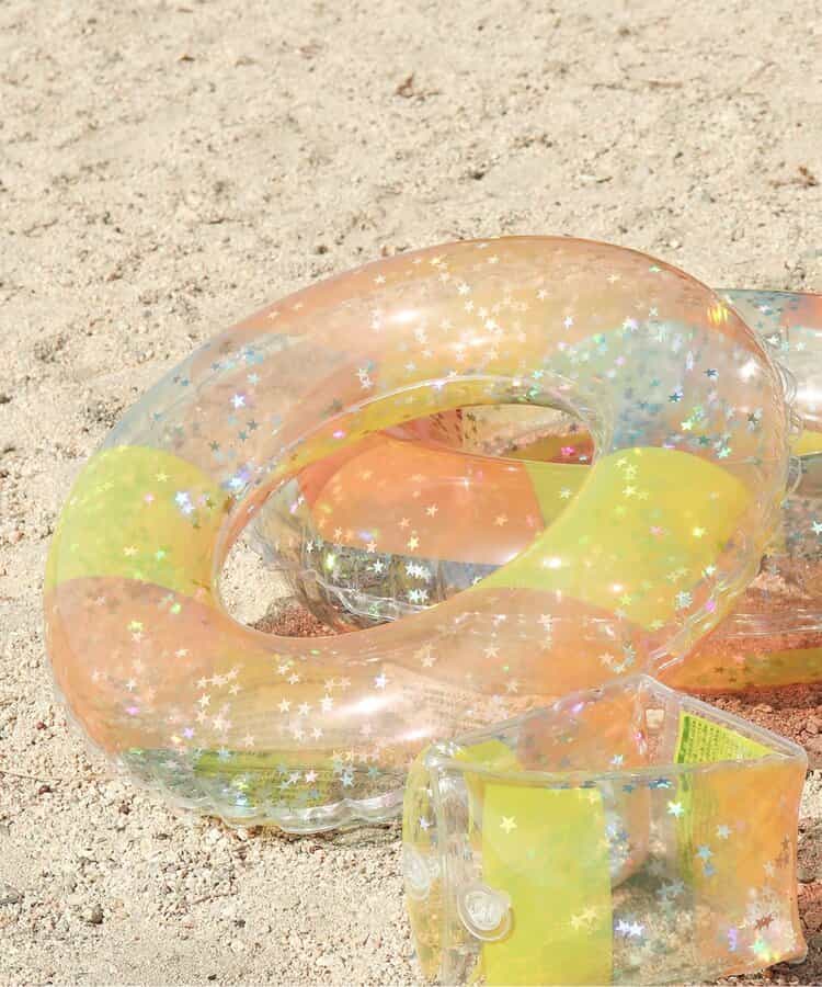 ★SALE★クリアチェック　リングフロート（ラメ）_うきわ