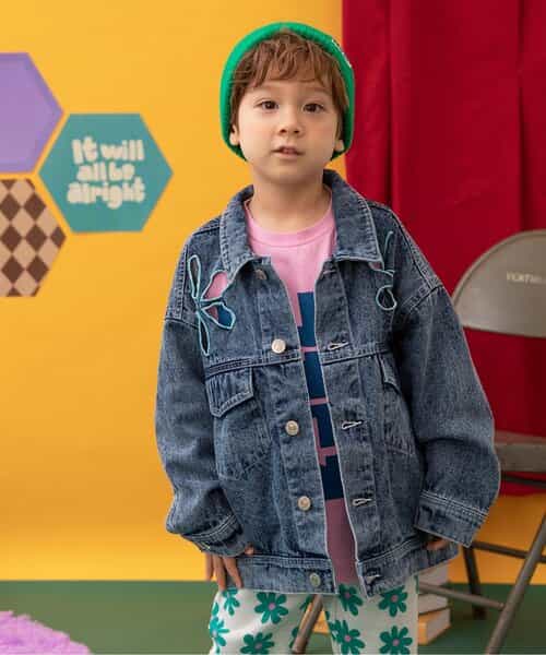 ★SALE★I'm Jelly！ケミカルウォッシュデニムジャケット