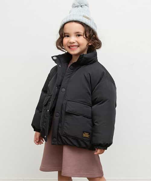 スタンドカラー中綿ジャケット_マシンウォッシャブル