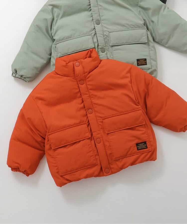 スタンドカラー中綿ジャケット_マシンウォッシャブル