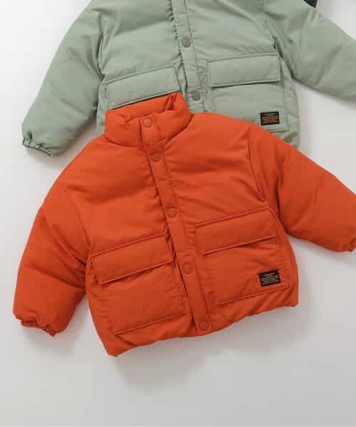 スタンドカラー中綿ジャケット_マシンウォッシャブル