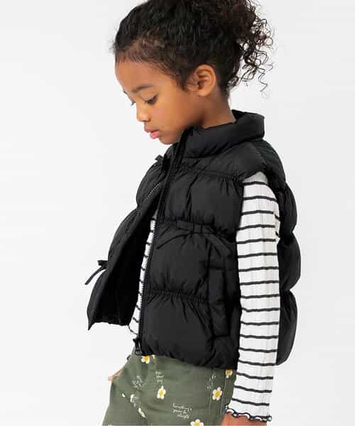 ★SALE★シャーリングリボン中綿ベスト