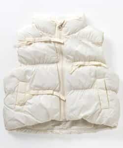 ★SALE★シャーリングリボン中綿ベスト