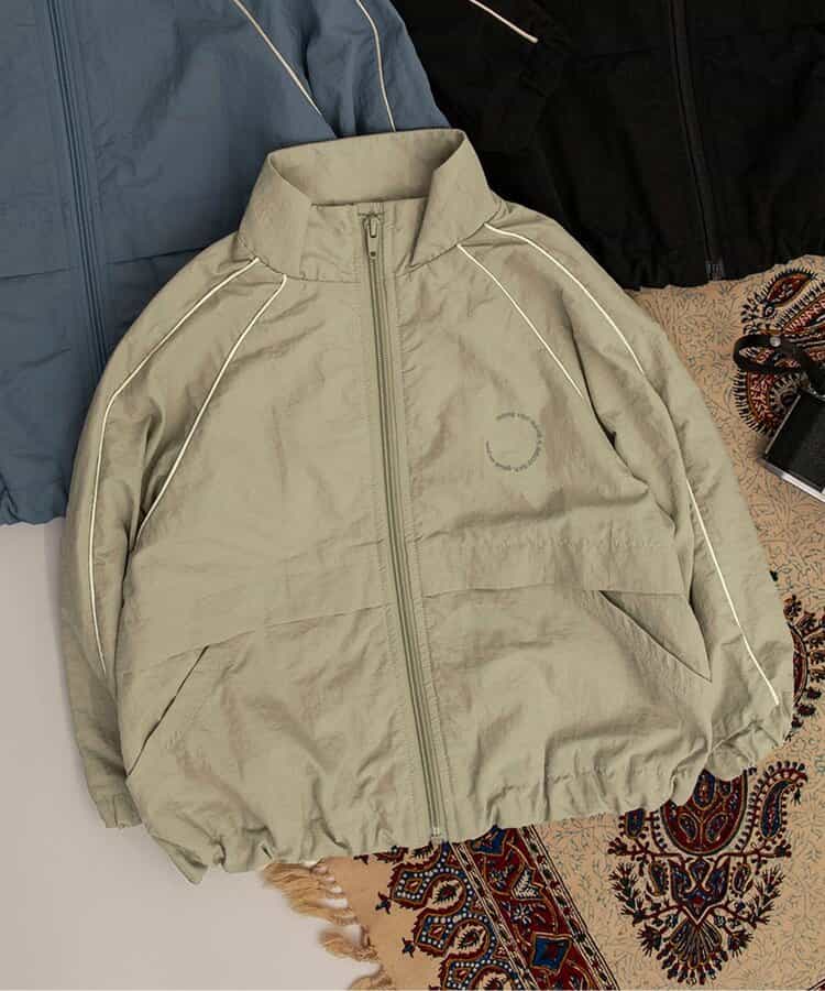 パイピングウィンドブレーカー(セットアップ可)_撥水加工