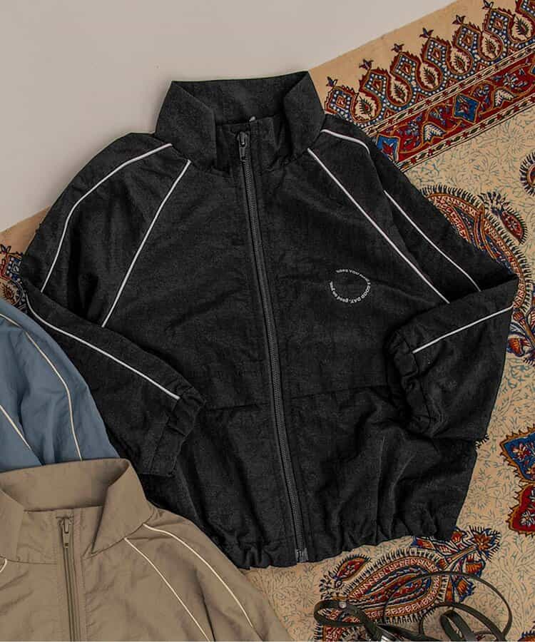 パイピングウィンドブレーカー(セットアップ可)_撥水加工