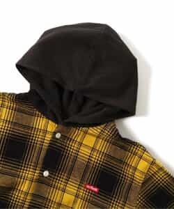 ☆SALE☆先染めチェックフードシャツ（J405014）|BREEZE