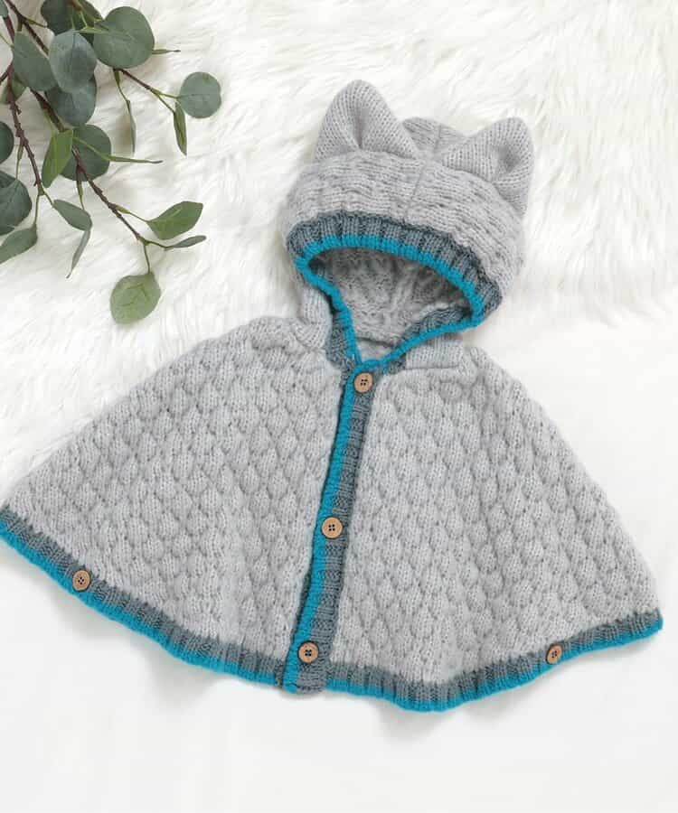 FUN!FAN!ANIMAL ぽこぽこニットケープ