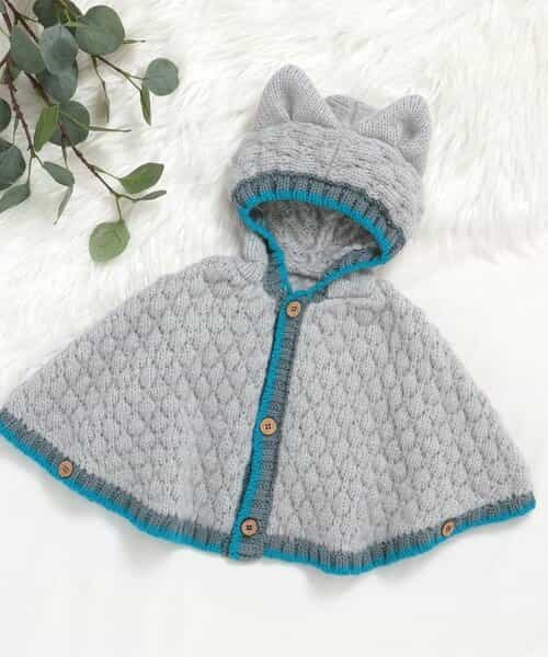 FUN!FAN!ANIMAL ぽこぽこニットケープ