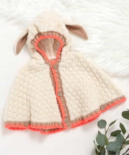 FUN!FAN!ANIMAL ぽこぽこニットケープ