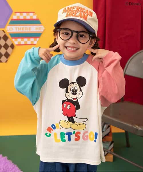 ディズニーキャラクター Tシャツ 100cm以上 Disney tシャツ キッズ 子供 子供服 ディズニー 7分袖 90 100