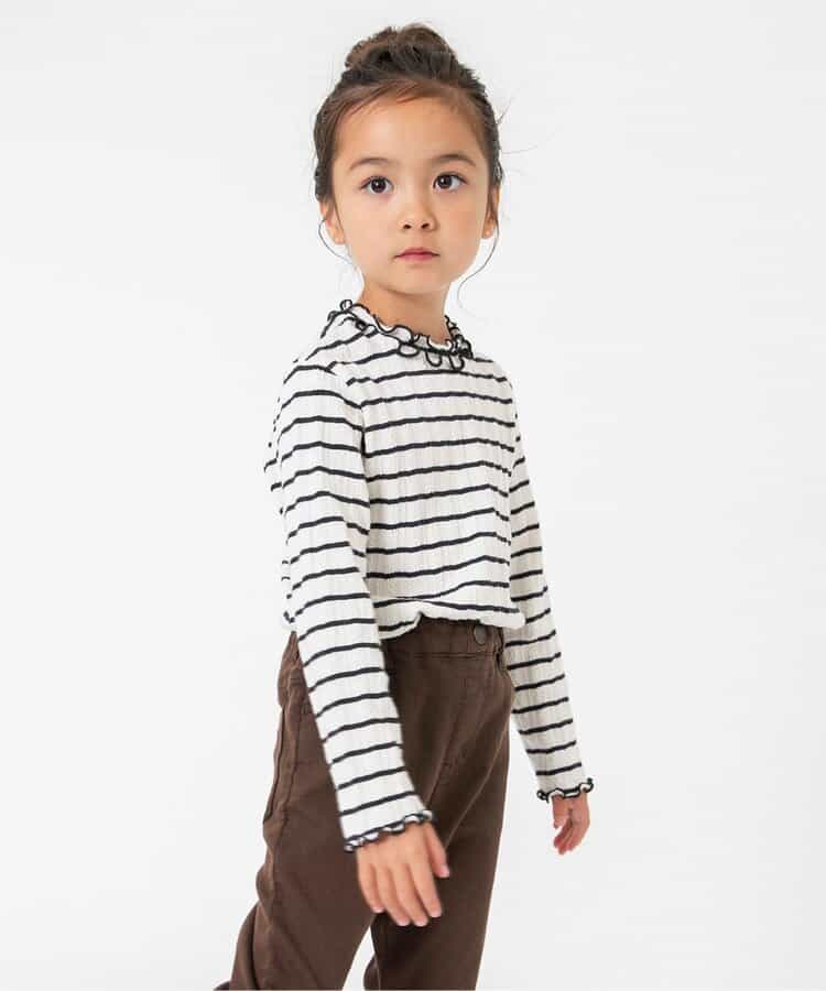 ジャガードテレコボーダーTシャツ