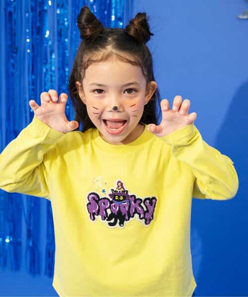 ★SALE★【リンク/ジュニア対応】モチーフ ワッペン長袖Tシャツ