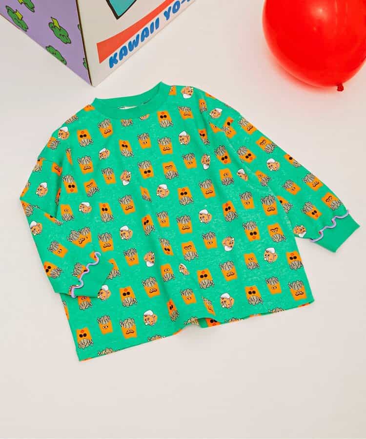【リンク】BIT'Z ユニーク総柄長袖Tシャツ