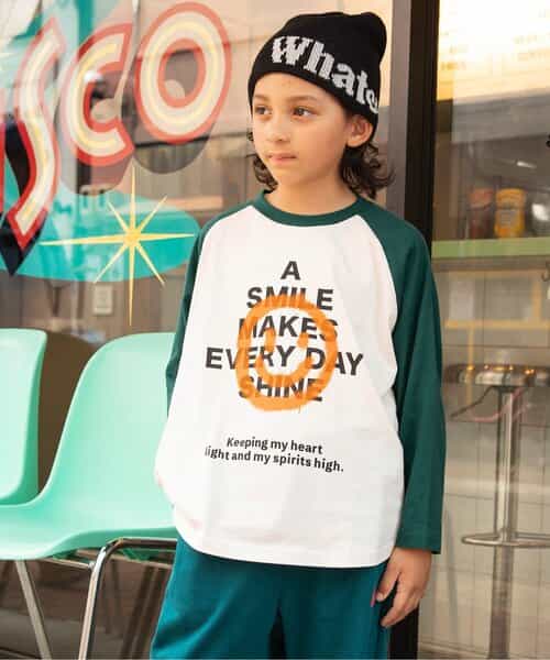 B NEWJACK ラグラングラフィックTシャツ