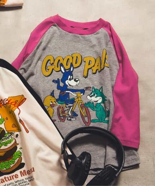 B NEWJACK ラグラングラフィックTシャツ